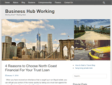 Tablet Screenshot of businesshubworking.com
